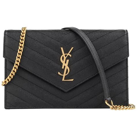 monogram envelope chain wallet ysl